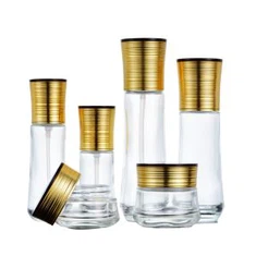 Garrafas da bomba 40ml de vidro para o empacotamento cosmético