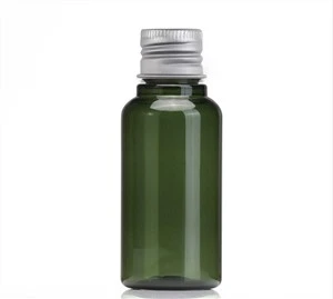 Garrafa de plástico verde